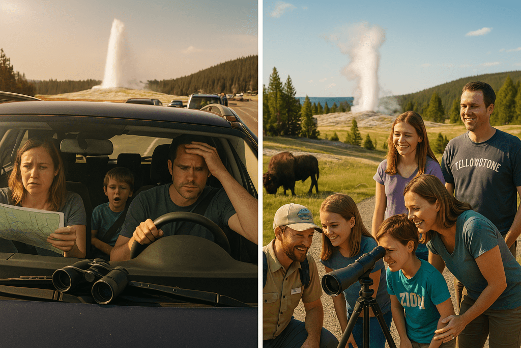 A stress free tour of Yellowstone. 